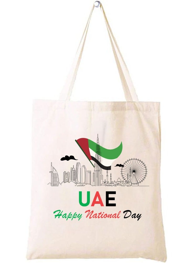 UAE National Day Printed Canvas Cotton Bags-Reusable Bags - Image 1