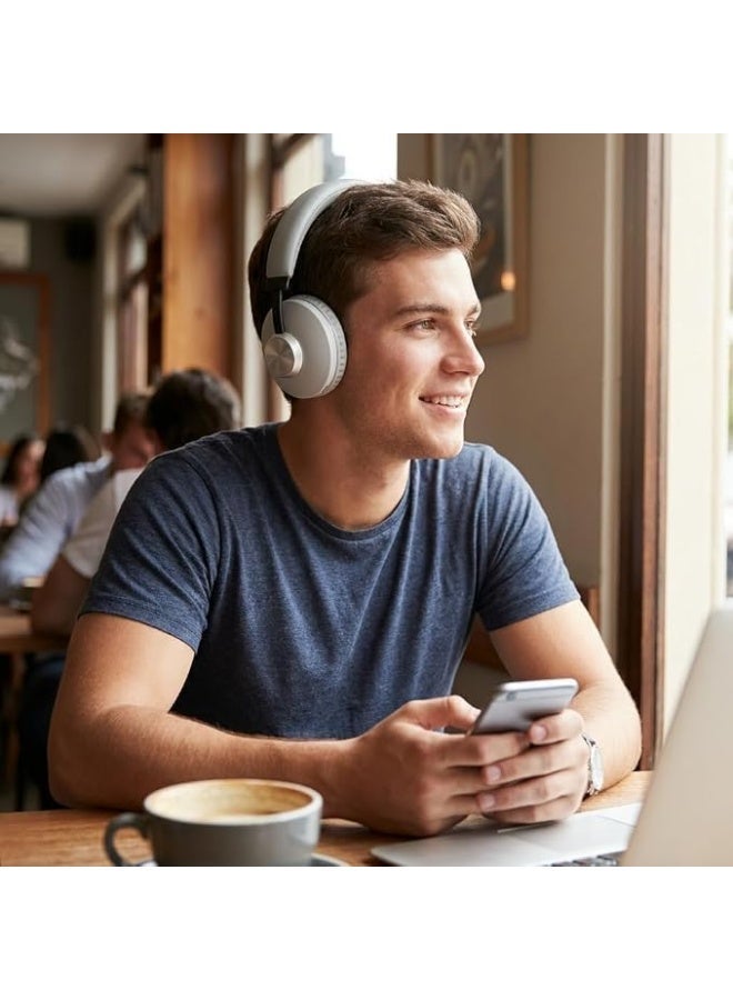 SODO SD-1007 Wireless Bluetooth Headphones, 40mm Stereo Sound, Supports TF External Memory Card, Up to 8 Hours Playtime, Comfortable Design with Soft Adjustable Ear Cushions, Silver Color - Image 2