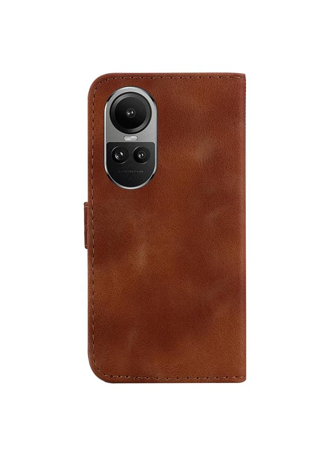 اس-توب جراب لهاتف OPPO Reno10 5G / Reno10 Pro Global جراب هاتف جلدي منقوش على شكل سبعة أشكال - Image 3