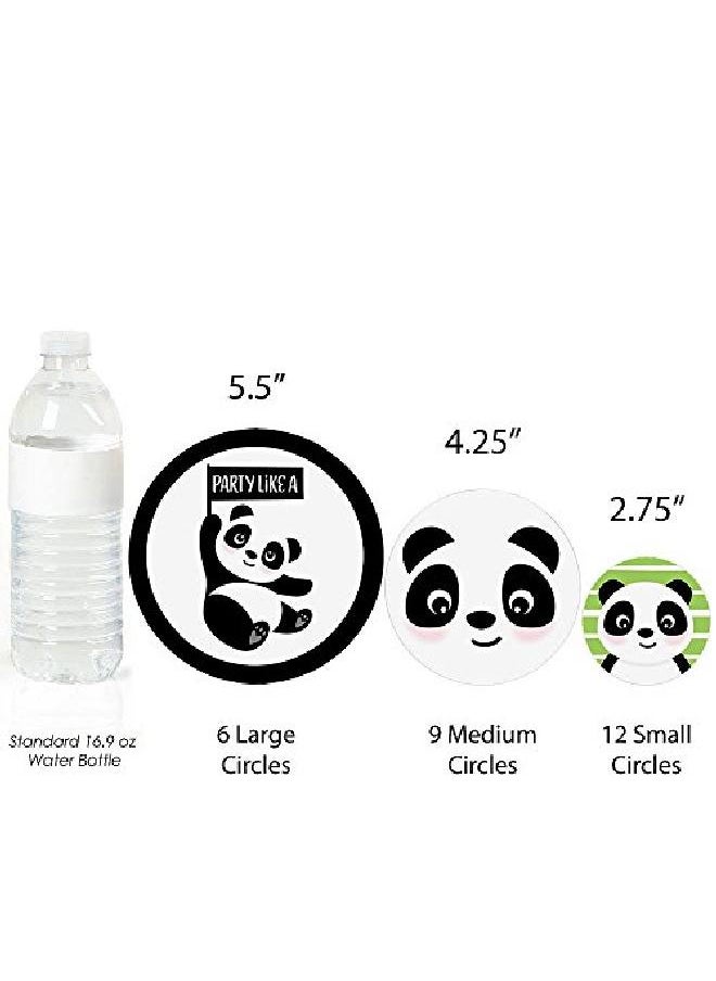 Big Dot of Happiness Party Like A Panda Bear Baby Shower Or Birthday Party Giant Circle Confetti Party Decorations Large Confetti 27 Count  - Image 3