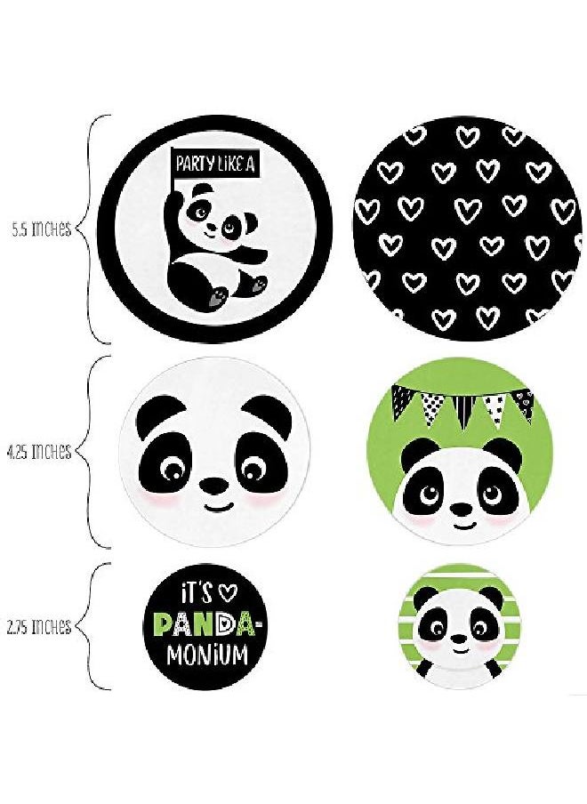 Big Dot of Happiness Party Like A Panda Bear Baby Shower Or Birthday Party Giant Circle Confetti Party Decorations Large Confetti 27 Count  - Image 2