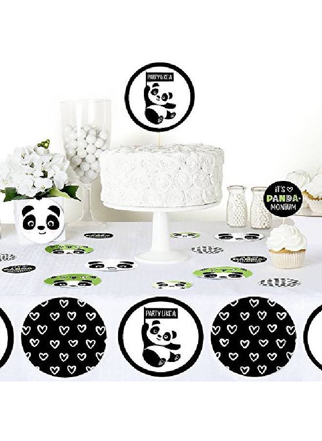 Big Dot of Happiness Party Like A Panda Bear Baby Shower Or Birthday Party Giant Circle Confetti Party Decorations Large Confetti 27 Count  - Image 4