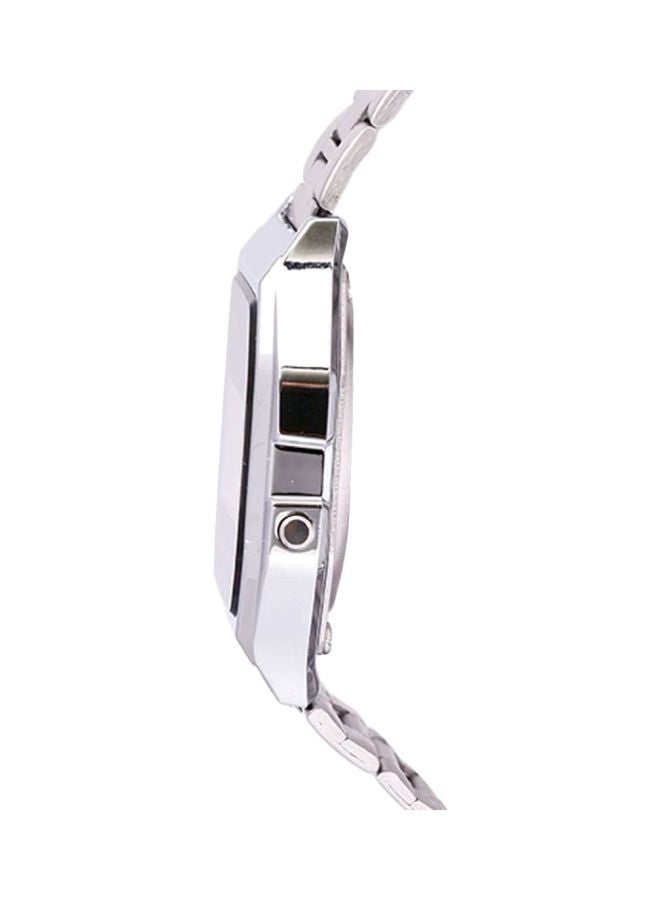 CASIO Men Unisex Stainless Steel Digital Watch A-158WA-1D - 33.2 mm - Image 3