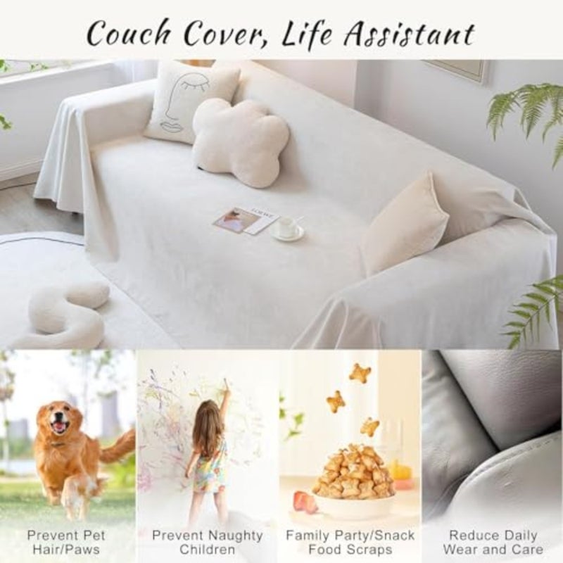 مقطورة محمي مائياً من ماء الصوفا (Cover) 180*300cm,2 3 4 Seater Modern Furniture Protector Sofa SlipCovers, Universal Couch Cover Pet Protector L U Shape Sectional Sofas Cover - Image 4