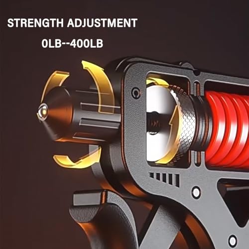 CAPTAIN Adjustable 10–400 lb Electronic Grip Strength Trainer – Alloy Frame, Titanium-Plated Steel, TPR Non-Slip Handles - Image 2