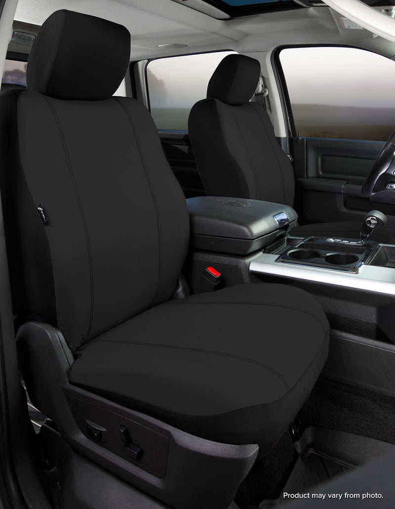Fia SP87-34 BLACK Custom Fit Front Seat Cover Bucket Seats - Poly-Cotton, (Black) - Image 4