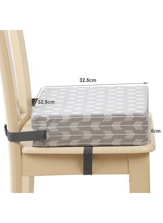 Generic - Toddler Booster Seat for Dining Table Dining Chair Heightening Cushion Highchair Booster for Baby Kids Washable Thick Chair Seat Pad with Safety Buckle Straps - Image 1