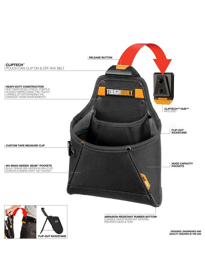 TOUGHBUILT TOU-CT-05 TB-CT-05 Supply Pouch, Black, Small - Image 2