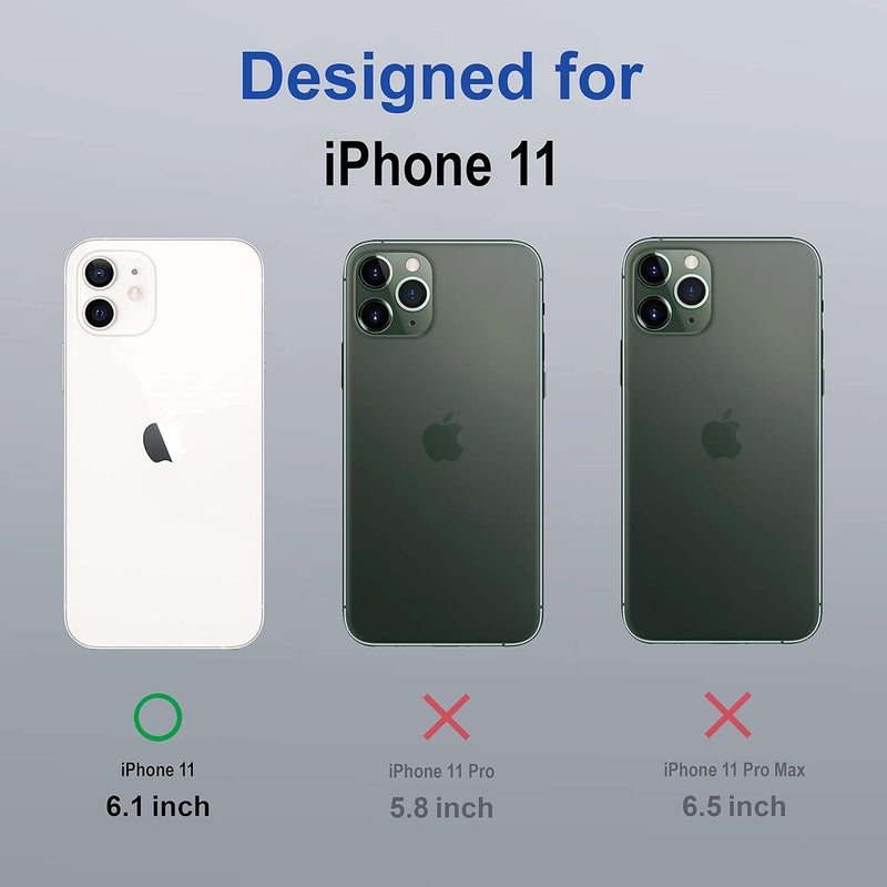 ZAPCASE غطاء خلفي لجهاز آيفون 11 | متوافق مع غطاء آيفون 11 الخلفي | غطاء خلفي مقاوم للخدوش | شفاف - Image 2