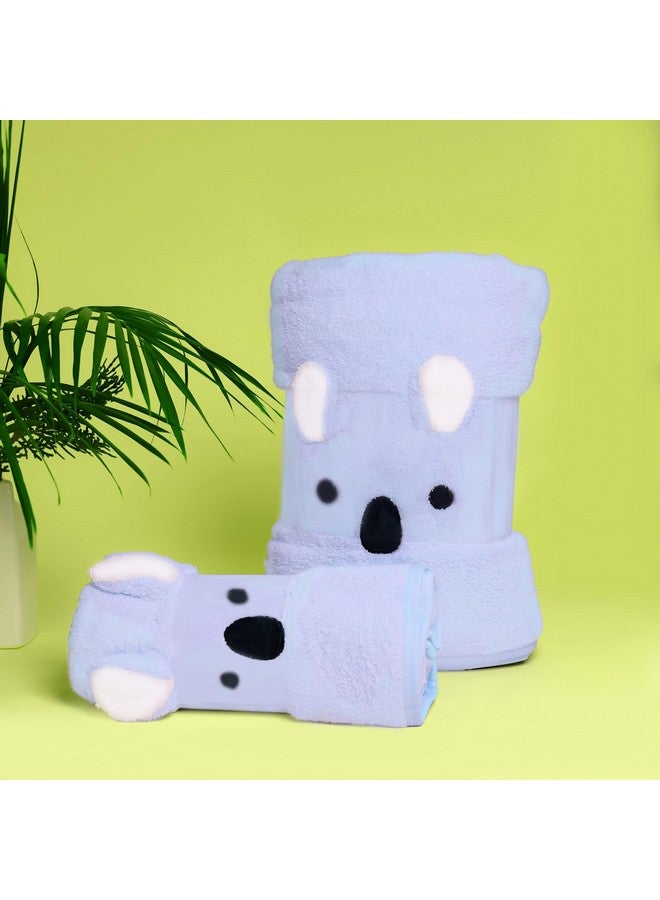 The Little Lookers Microfiber Kids Bath And Hand Towel|Quick Dry| Super Absorbent| Super Soft Rabbit Bath Towel For Babies|Toddler(Skyblue,Pack Of 2) - Image 1