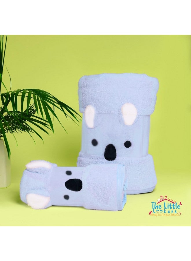The Little Lookers Microfiber Kids Bath And Hand Towel|Quick Dry| Super Absorbent| Super Soft Rabbit Bath Towel For Babies|Toddler(Skyblue,Pack Of 2) - Image 5