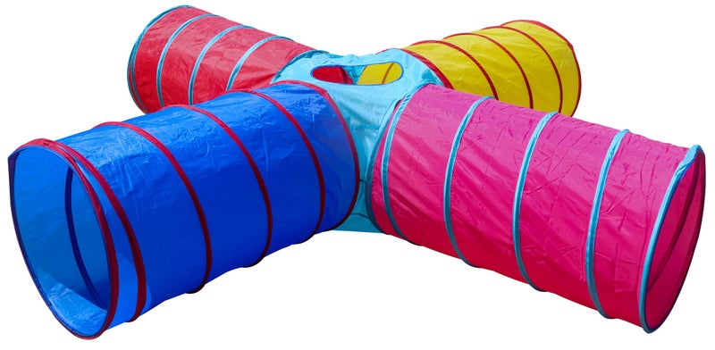Homecute Tunnel Tent for Kids, Play Tunnel, Foldable Indoor & Out Door Crawl Through Tunnel for- Kids Toddler Babies Children, Tunnel Tent for Kids, Girls and Boys. (4 Way Multicolour) - Image 1