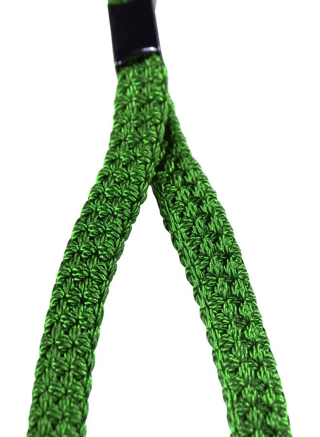 PCP Cane Wrist Strap, Durable Triple Braided Elastic Nylon Lanyard for Canes, Green - Image 2