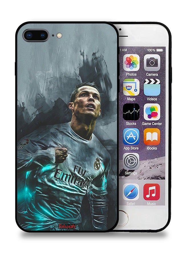 Tolwak Apple iPhone 7 Plus Protective Case Cristiano Ronaldo Art - Image 1