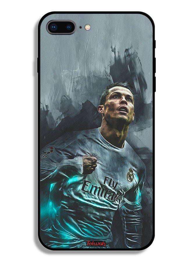 Tolwak Apple iPhone 7 Plus Protective Case Cristiano Ronaldo Art - Image 2