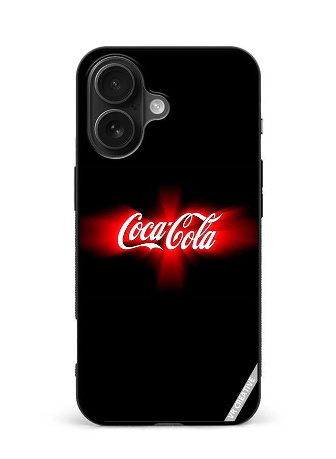 Protective Case Cover For Apple iPhone 16 Plus Cocacola Design Multicolour