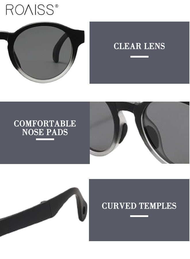 رويس نظارات شمسية دائرية قابلة للطي ومستقطبة للأطفال، حماية من الأشعة فوق البنفسجية 400، نظارات شمسية خارجية لطيفة للشاطئ والعطلات، مظلات شمسية خارجية قابلة للطي مع علبة صغيرة محمولة للأولاد والبنات والأطفال من سن 3 إلى 12 عامًا - Image 4