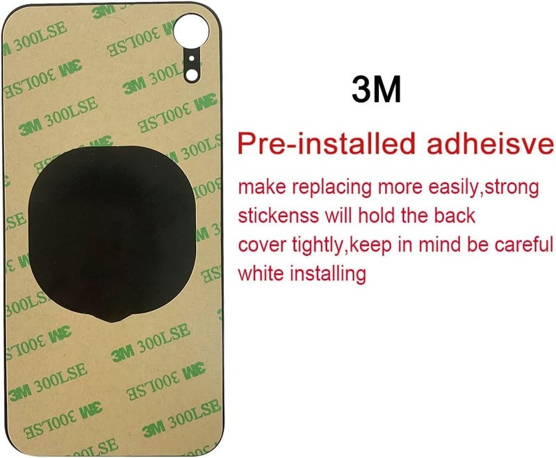 ABUSVEX Original Rear Back Glass Replacement Compatible with iPhone XR 6.1 inches All Carriers with Pre-Installed Adhesive and Repair XR Tool (Red) - Image 3