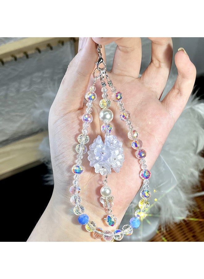 [Designer] Girl's Skirt Mobile Phone Chain Women's Portable Ins Wrist Handmade Chain Lanyard Pendant-Specification:B077 Girl's Skirt [purple] - Image 3
