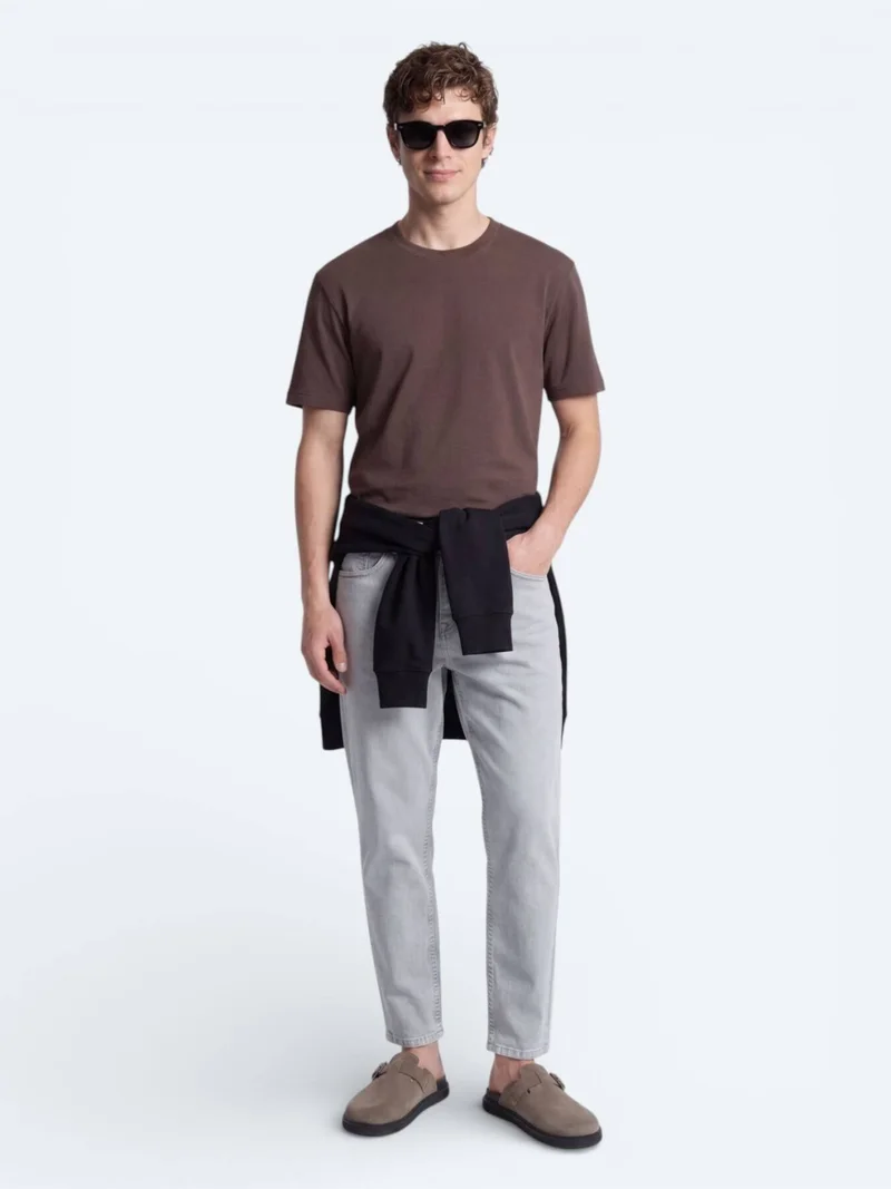 Kip Brown Plain T-Shirt