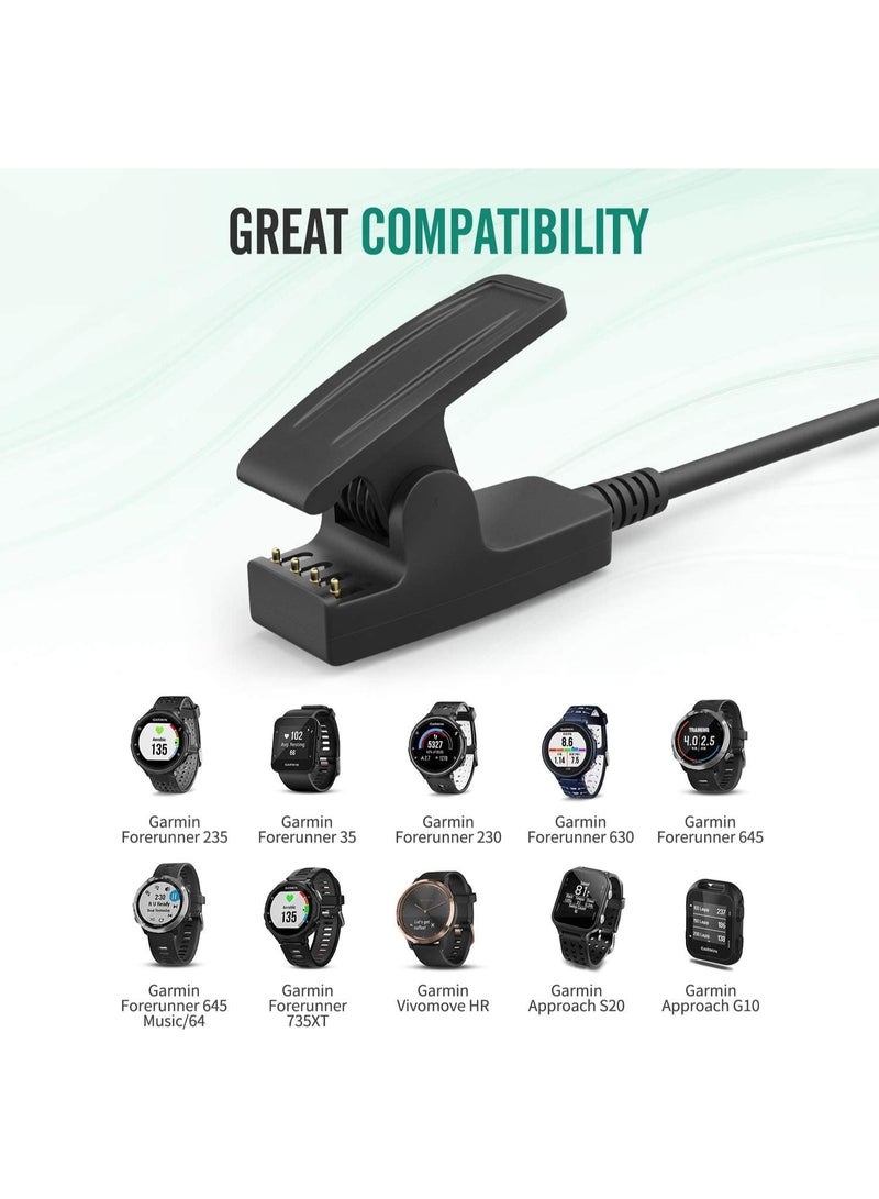 Arabest Charger for Garmin Forerunner 235/35/ 35J/ 64/230/ 630/645/ 645 Music/ 735XT/ Vivomove HR/Approach S20/ G10/ Lily Watches £¬Smart Watch Replacement Charger Charging Clip Sync Data Cable  - Image 3
