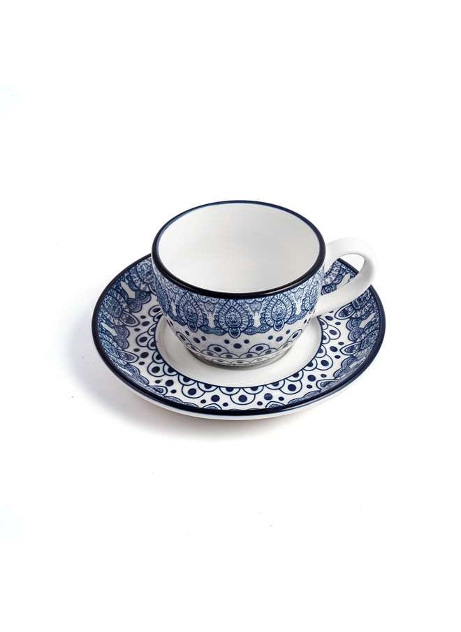 Arabesque Blue Cup & Saucer 200 ml - pzsku/Z736B490B7DACB26BDC99Z/45/_/1678342277/122238a5-354b-4746-bb32-d8abf5f73a50