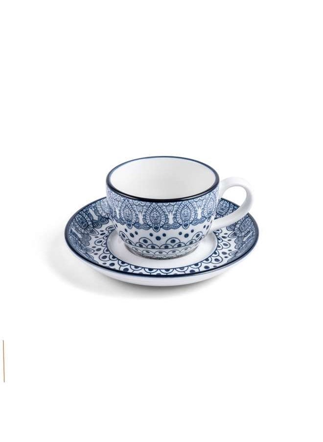 Arabesque Blue Cup & Saucer 200 ml - pzsku/Z736B490B7DACB26BDC99Z/45/_/1678342278/654a9d80-c4fe-4042-bdbf-c35b4c5d45d5