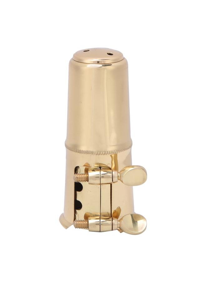 Thoraya - Brass Alto Saxophone Mouthpiece Cap Saxophone Ligature Set Musical Instrument Accessories - Image 1