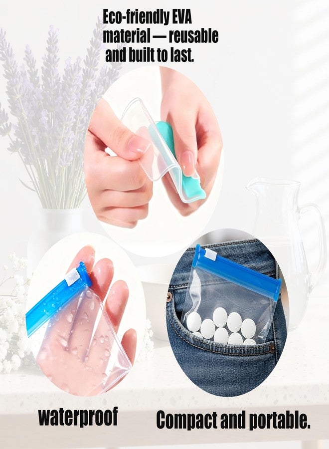 Cotkkstt 84 Pcs Reusable Travel Pill Bags for Medicine - 7 Colors Small Ziplock Pouches for Daily Vitamin Supplements - Portable Plastic Storage Packet Container for Purse Pocket | by Cotkkstt - Image 5