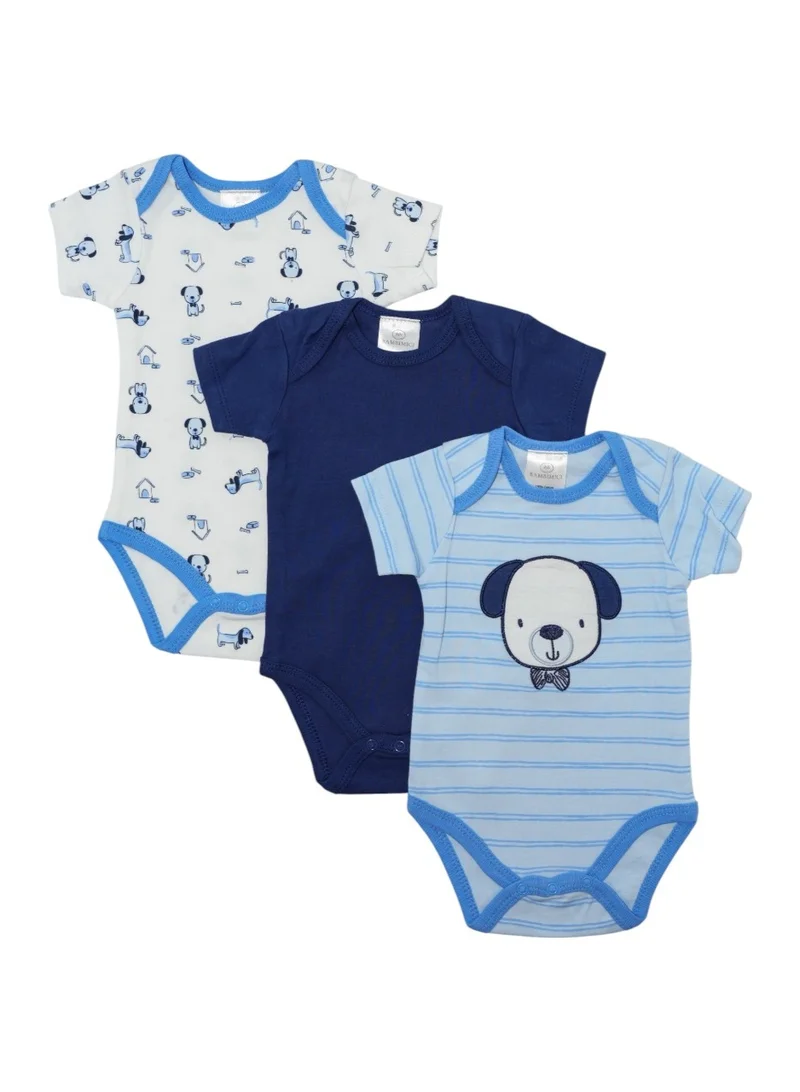 بمبىمىشى بودي سوت بأكمام قصيرة بطبعة حيوانات من بامبي ميتشي لحديثي الولادة -  قطع