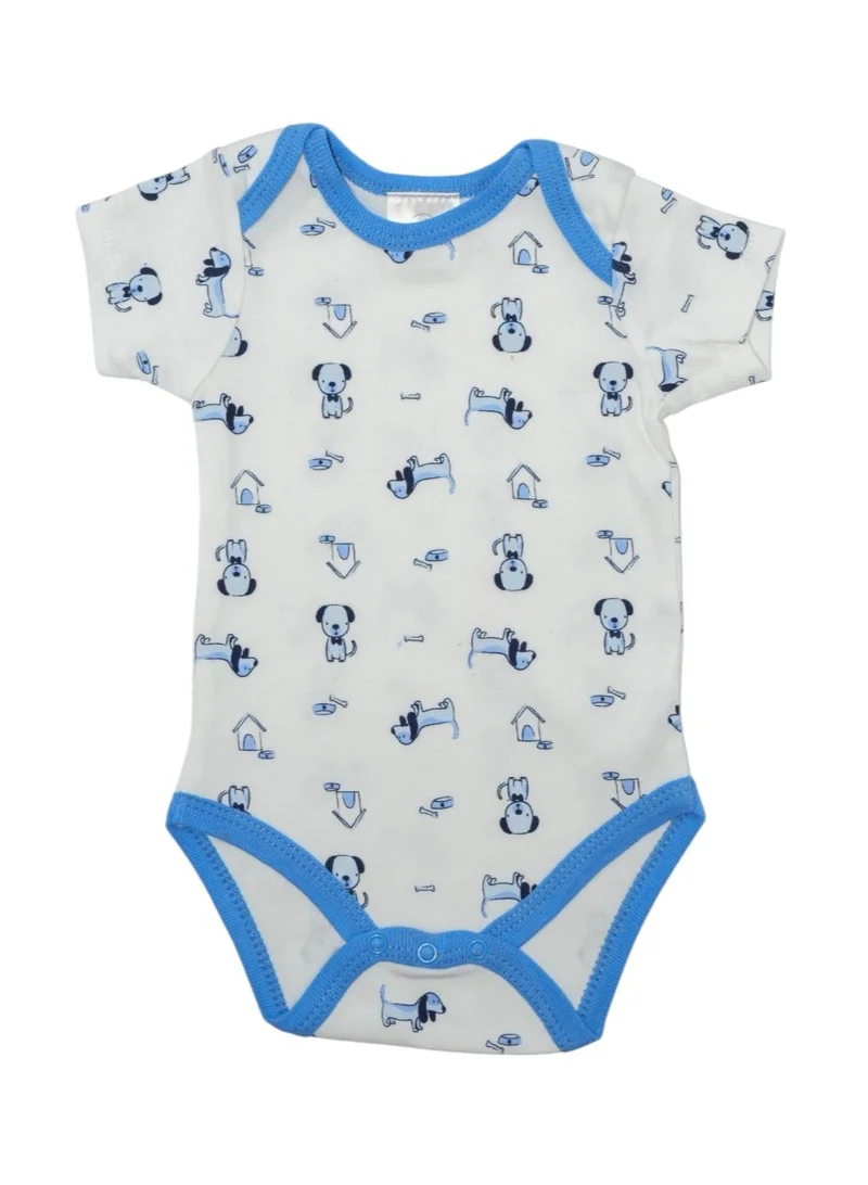 Bambimici Bambimici 3-Piece Short Sleeve Animal Printed Bodysuit for Baby Boy