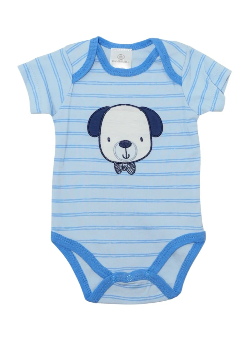 Bambimici Bambimici 3-Piece Short Sleeve Animal Printed Bodysuit for Baby Boy