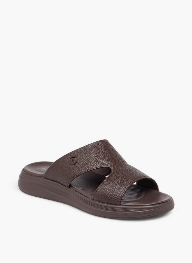Le Confort Men Cutout Detail Slip-On Comfort Sandals  - Image 2