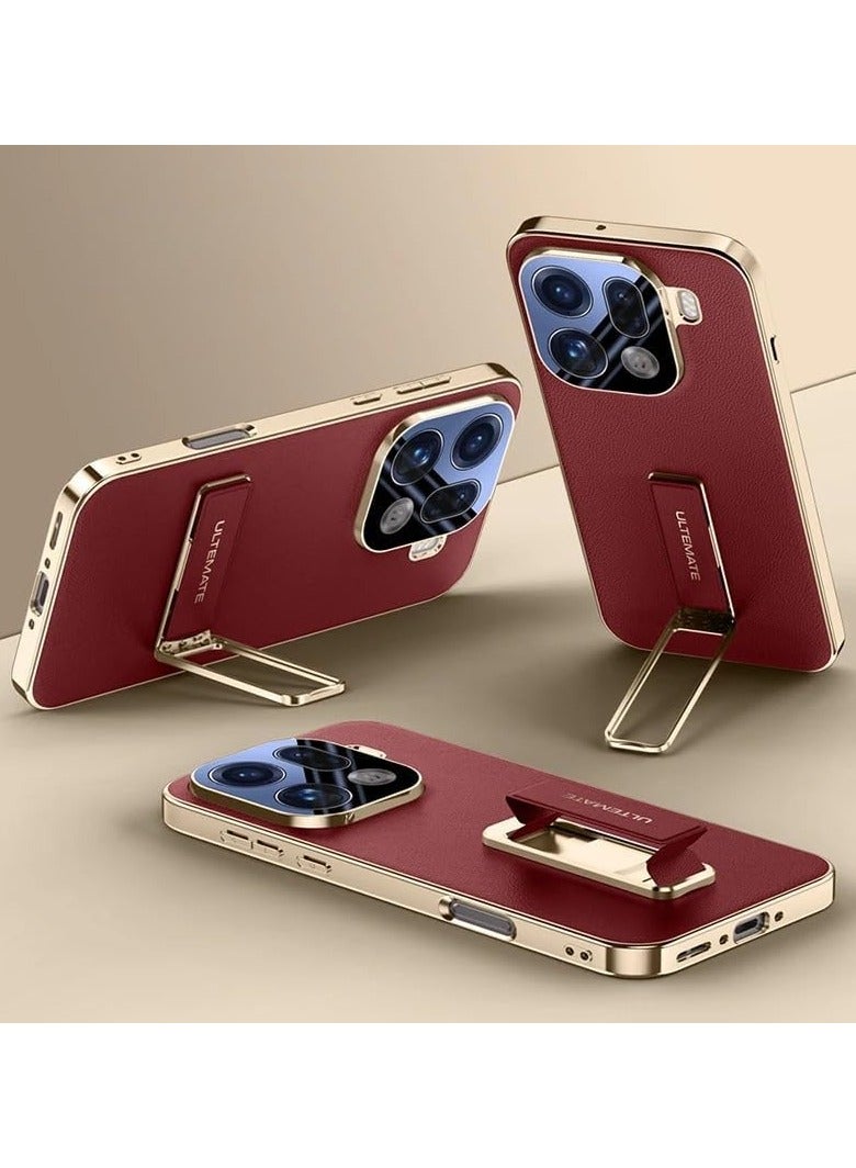 general Case compatible with OPPO Find X9 Pro, full-coverage camera lens protection, magnetic retractable wrist strap, metal rotating stand, shockproof protective case. - Image 1