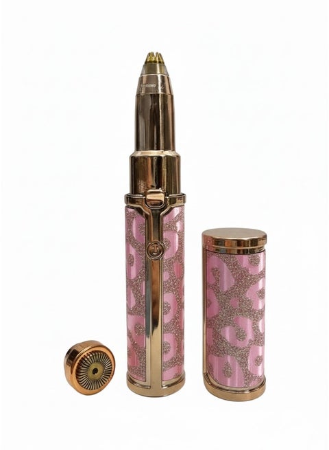 جهاز 2 في 1 قابل لإعادة الشحن لإزالة شعر الوجه وتشذيب الحواجب للنساء، إزالة شعر لطيفة وغير مؤلمة، مزود بإضاءة LED، تصميم محمول للعناية اليومية