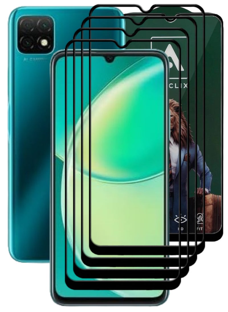 ACLIX 4 Pieces Antistatic ESD Dustproof Premium Quality High Definition Tempered Glass Screen Protector Designed For Huawei nova Y60 - Image 1