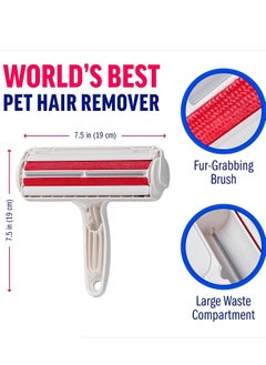 vsell24 Pet Hair Remover and Reusable Lint Roller Self Cleaning Dog  Cat Fur Remover For Couch Furniture Carpet Cloths Beds And Car Seats  - Image 4