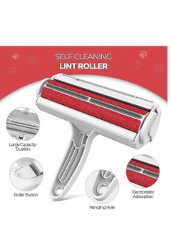 vsell24 Pet Hair Remover and Reusable Lint Roller Self Cleaning Dog  Cat Fur Remover For Couch Furniture Carpet Cloths Beds And Car Seats  - Image 3