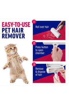 vsell24 Pet Hair Remover and Reusable Lint Roller Self Cleaning Dog  Cat Fur Remover For Couch Furniture Carpet Cloths Beds And Car Seats  - Image 2