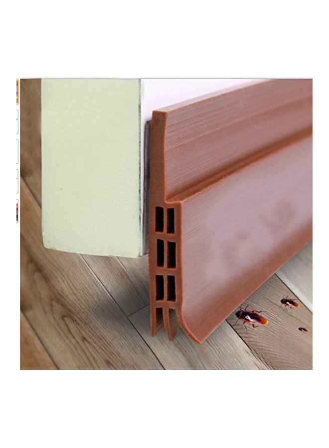 Under Door Sweep Weather Stripping Door Brown 91 x 5cm - Image 1