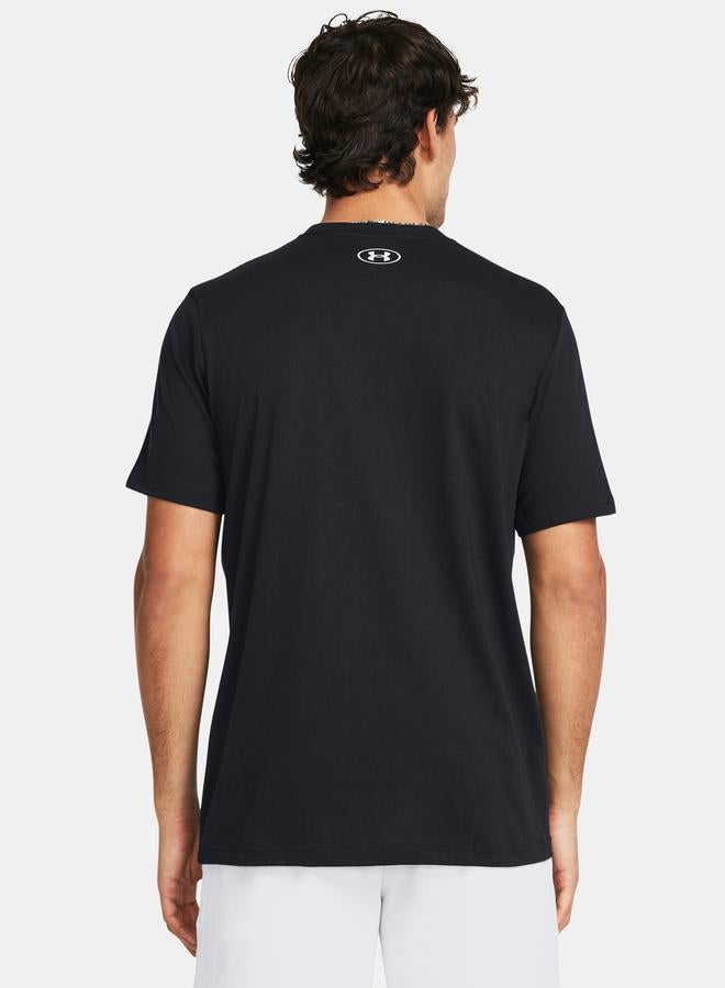 UNDER ARMOUR تي شيرت سبورت ستايل بأكمام قصيرة وشعار - Image 2