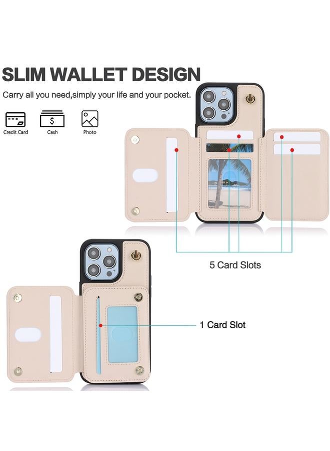 S-TOP Case For iPhone 11 YM006 Skin Feel Zipper Card Bag Phone Case with Dual Lanyard - Image 2