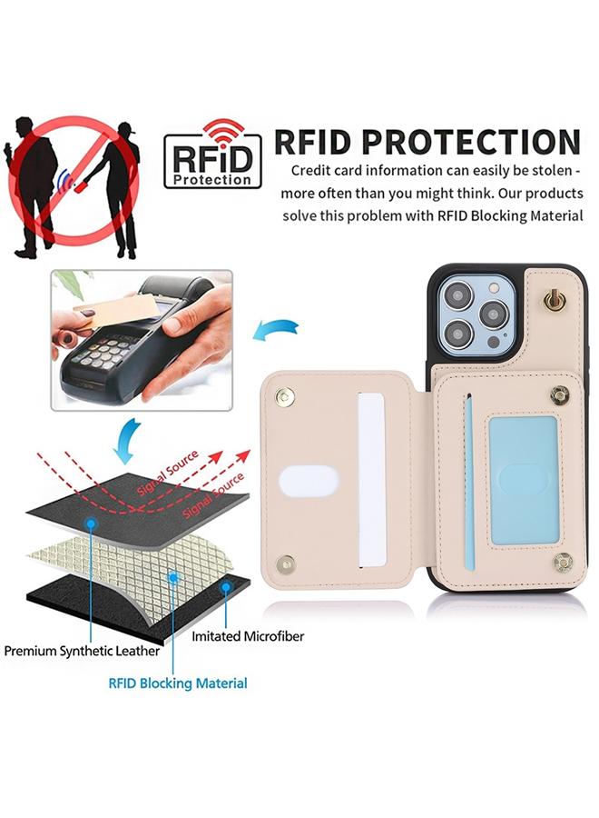 S-TOP Case For iPhone 11 YM006 Skin Feel Zipper Card Bag Phone Case with Dual Lanyard - Image 3