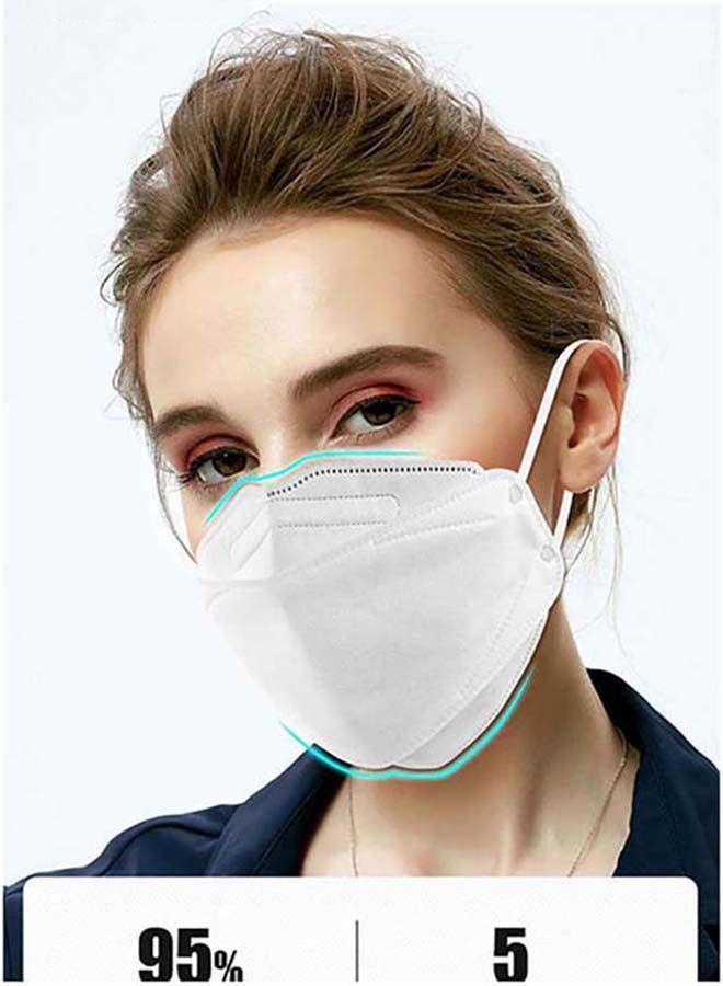 NIBEMINENT Pack 20 Pieces Particulate Respirator Face Mask White Adults - Image 5