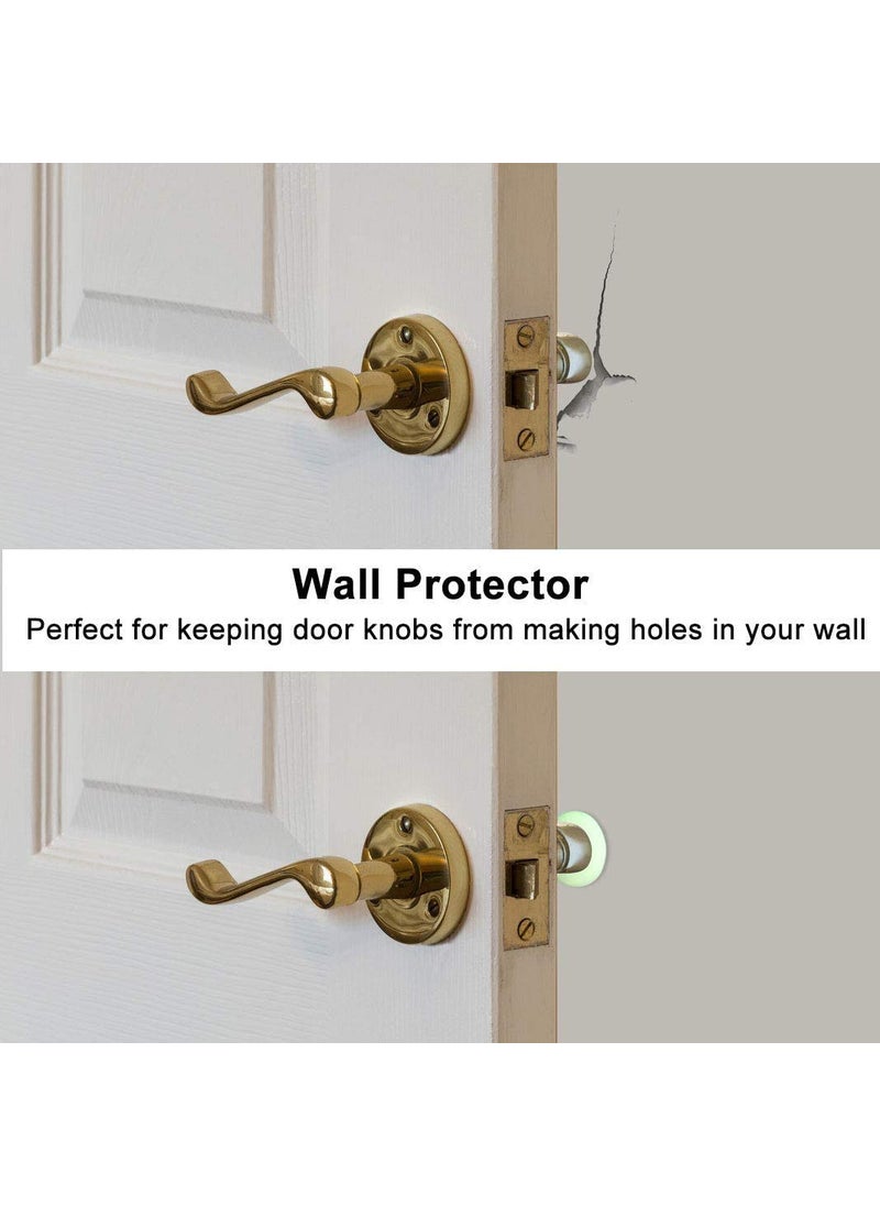 Volo Volo Self Adhesive Rubber Door Wall ProtectorDoor Stopper Wall Protector Rubber BumpersHemispherical Door Handle Guard Stopper Bumper Door Stopper for HomeOffice Color Green Set of 4 pcs  - Image 3