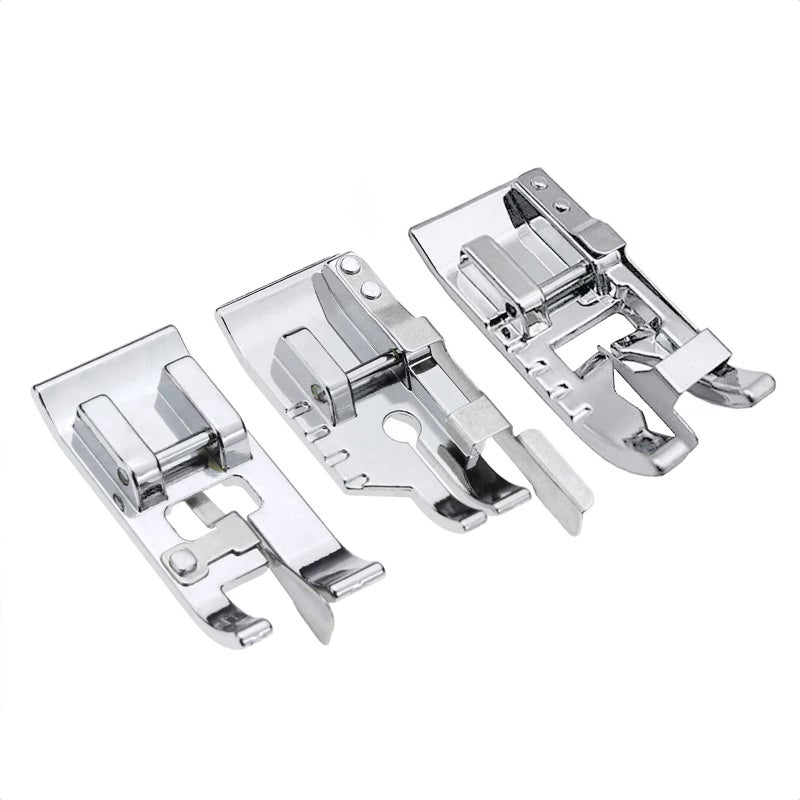 TISEKER 3 Pcs Sewing Machine Presser Foot Set of 14 inch Quilting Patchwork Stitch in Ditch and Overcast Presser Foot for All Low Shank SnapOn Singer Brother Babylock EuroPro - Image 3