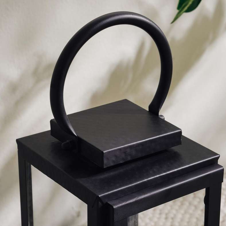 Pan Home Ciana Metal Lantern 16x16x38cm - Brass Antique - 112AHB9900006 - Image 2