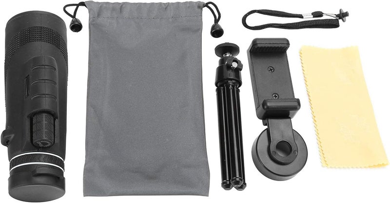 Monocular Telescope with Tripod and Phone Clip, 50x60 HD Auto Zooming Optical Telescope for Cellphone, for Adult Bird Watching/Travelling/Camping/Hiking  1800/9800m