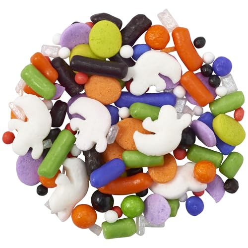 DecoPac Halloween Fusion Mix Sprinkles, 26oz, Shaped Candy Sprinkles in Handheld Container, Edible Decorations For Celebration Cakes, Cupcakes, Cookies and Donuts - Image 2