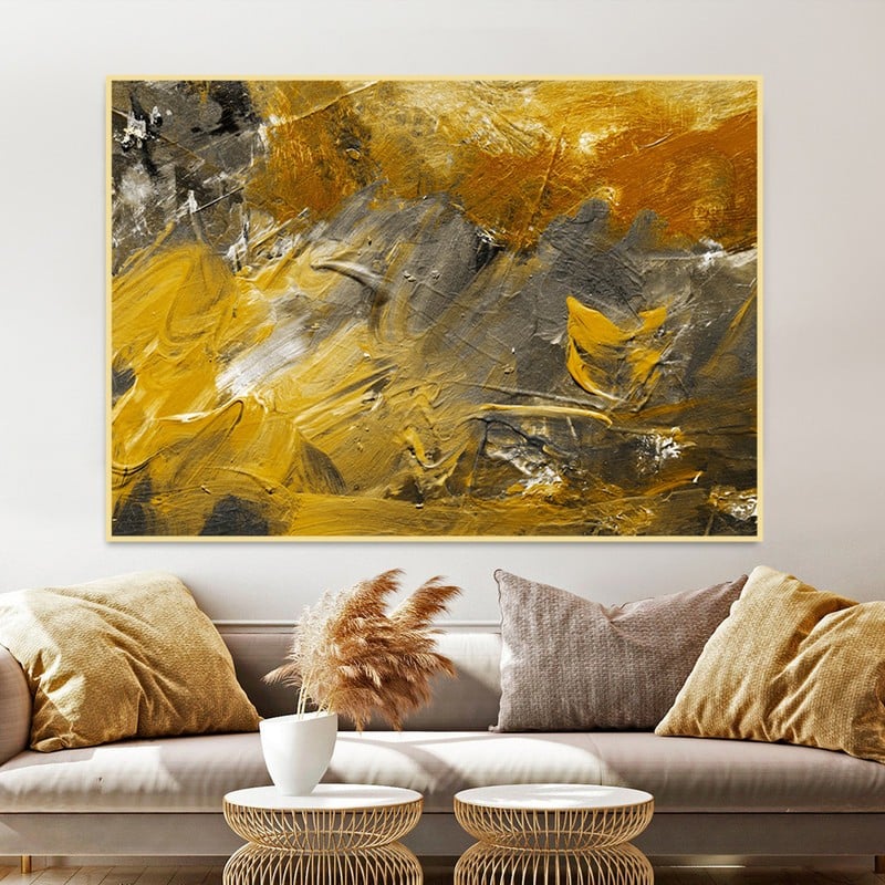 Marktna Canvas painting with a fine art design and a hollow frame, measuring (70×50), one piece - Image 1